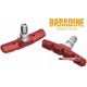 Колодки тормозные вело BARADINE (красные) MTB 947V-RD V-brake 2200
