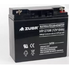 Аккумуляторная батарея ZUBR HR1276W 12V 18AH Китай 181x77x167