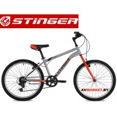 Велосипед Stinger 24 Defender 12,5 серый TY21/TS38.24SHV DEFEND 12GR8 Россия