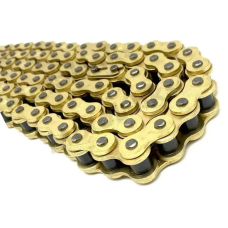 Цепь приводная ведущая для мотоцикла SFR 530Н 120L усиленная с замком "золотая"