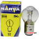 Лампа галогенная NARVA S2 STANDART 12V-35/35W ("Груша"-Мопед) 495313000 R37 Китай