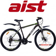 Велосипед горный Aist Quest Disc-26" (18"черно-зелёный BY) 4810310001330