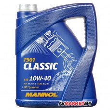 Масло Mannol Classic SAE 10w40 API SN/CF 5 л п/с 7501-5