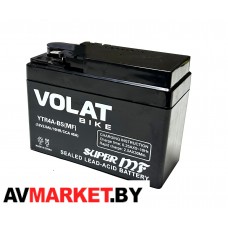 Аккумулятор (АКБ) 2,5Ah Volat YTX4A-BS(MF) R+ 45 A Китай