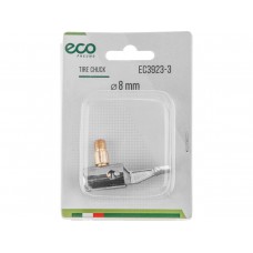 Наконечник для подкачки шин (резьба 8 мм, угловой, сталь) ECO Китай EC3923-3
