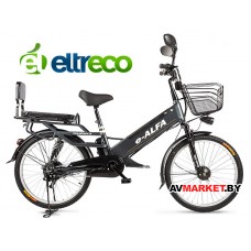 Велогибрид Eltreco e-Alfa GL (gray-0276) китай