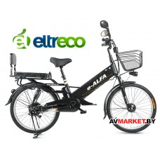 Велогибрид Eltreco e-Alfa GL (matt/black 0333) Китай