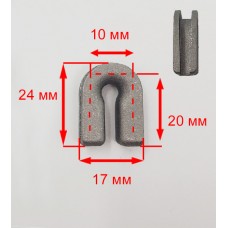 Втулка гильза гнездо лески тримм. головки Hus 1600034 160035 24*20*17*10 Китай аналог T25-45 алюм.