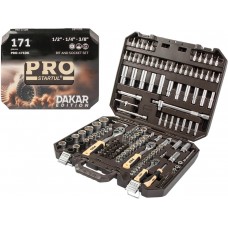 Набор головок и бит 171пр. 1/4",3/8",1/2" PRO STARTUL DAKAR Китай PRO-171DK