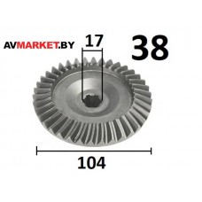 Шестерня коническая ведомая входного SL-86 Китай 1210701-0003 z=38 d=105мм SL-87-2024