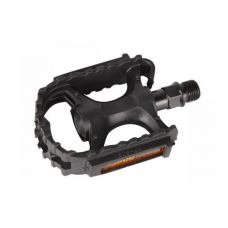 Педали вело FP-628 Feimin ось 1/2" со светоотражателями пластиковые черные Россия