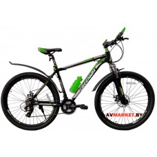 Велосипед GREENWAY 27М021 27,5 горный для взрослых черно-зеленый