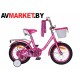 Велосипед детский двухколесный FAVORIT LADY LAD-14MG темно-розовый Китай