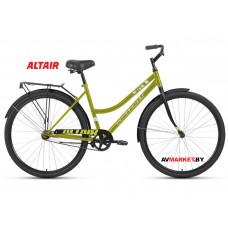 Велосипед ALTAIR CITY 28 low (28" 1ск рост 19") жен зеленый/черный RBKT1YN81009 2020-2021