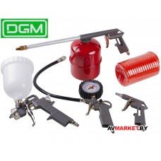 Набор пневмоинструмента DGM DA-S500 (5 предметов вер бак) Китай DA-S500