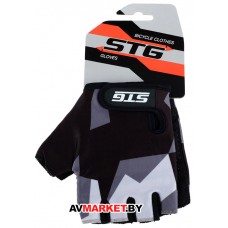 Перчатки STG X87904-ХЛ летние с защитной прокладкой на липучке размер XL серо/черные
