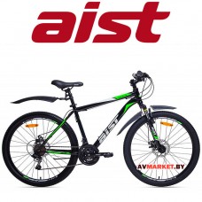 Велосипед горный Aist Quest Disc-26" (16"черно-зелёный BY) 4810310001309