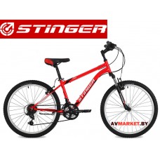 Велосипед Stinger 24 Caiman 12.5 красный TY21/TZ30/TS38.24SHV CAIMAN 12RD8 Россия