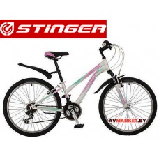 Велосипед Stinger 24 Latina 14белый TZ30/TY21/RS35 # 117377 24SHV Latina 14WH7 Россия