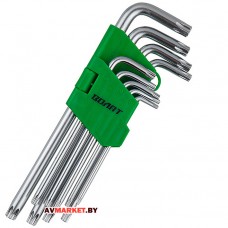 Набор ключей Torx T10-Т50 9шт длинных ВОЛАТ 11020-09 Китай