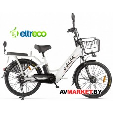 Велогибрид (электровелосипед) Eltreco Green City E-Alfa new белый-2156 022301-2156 РФ/Китай