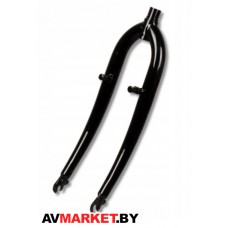 Вилка велосипедная 24" YS-9305 25.4x220x90 (1", V-Brake, чёрный) Китай 2385