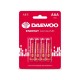 Батарейка AAA LR03 1,5V alkaline BL-4шт DAEWOO ENERGY Китай 5029903 