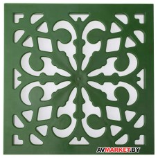 Решетка пластиковая декоративна к дождеприемнику зеленый папоротник РБ ДИ02467000