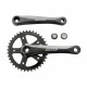 Шатуны NECO NSA-1005 38T 1/2*3/32" 170мм алюм чёрный Тайвань 7537