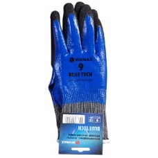 Перчатки защитные WUMAX Blue Tech р.9 от минимальных рисков покрыты нитрилом латексная защита Китай Перчатки защитные WUMAX Blue Tech р.9 от минимальных рисков покрыты нитрилом латексная защита Китай