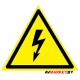 Наклейка знак электробезопасности «Опасность поражения электротоком» 50х50х50 мм REXANT 56-0006-2