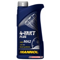 Масло моторное полусинтетическое Mannol 4- Takt Plus TC SAE 10W40 API SL 1L 