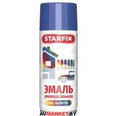 Краска-эмаль аэроз. универсальная синий STARFIX 520мл 5010 SM-99038-1 РБ 