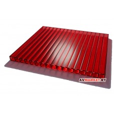 Сотовый поликарбонат 4мм гранат TitanPlast T 4*2100*6000мм 0,48