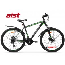 Велосипед горный Aist Quest Disc 26" 16 серо-зеленый 2021 4810310015849 РБ