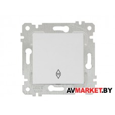 Выключатель проходной 1-клав. скрытый, без рамки, винт. зажим, белый RITA MUTLUSAN 2200 403 0201