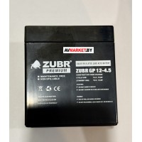 Аккумулятор ZUBR для ИБП, детского электромобиля, эхолота 4.5 Ah 12V AGM 90x70x101/107 Китай 