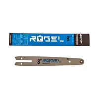 Шина направляющая для пильных цепей RÖGEL 8" шаг 1/4 ширина паза 1.1, 47 зв. Россия 