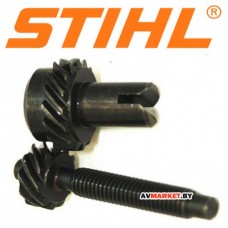 Цилиндрическое зубчатое колесо/ Натяжной болт к-т Stihl 180 181 211 230 231 241 250 251 1123007100