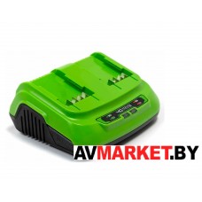 Зарядное устройство Greenworks 40V G40UC8 для двух аккумуляторов 2938807 Китай 