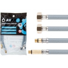 Подводка гибкая Nylon иголка м10 - гайка 1/2" 80 см (пара) AV Engineering Китай AVE21880