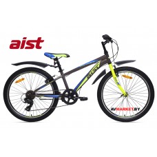 Велосипед 24" двухколесный для подростков Aist Rocky Junior 1.0 черно-желтый 2019 4810310005307