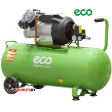 Компрессор ECO AE-1005-3 (440 л/мин, 8 атм, коаксиальный, масляный, ресив. 100 л, 2.20 кВт) Китай