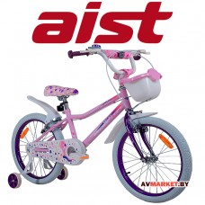 Велосипед двухколесный для детей Aist WIKI 20 розовый + корзина 4810310000821 Китай