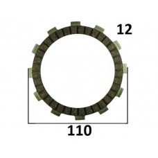 Диск сцепления фрикционный 12 лепестков 110мм SL-87 Китай SLS-05007