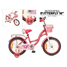 Велосипед детский двухколесный FAVORIT модель BUTTERFLY BUT-Y16RS Китай
