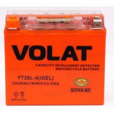 Аккумулятор (АКБ) 20Ah Volat YT20-4 (iGel) L+ Китай
