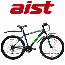 Велосипед горный Aist Quest 26" (18 черно-зелёный BY) 4810310001170