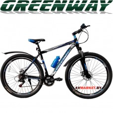 Велосипед GREENWAY черно-синий 29M059-L 29" горный для взрослых Китай 