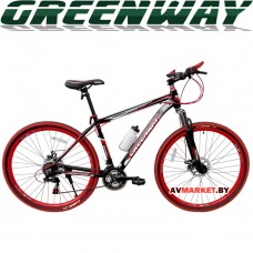 Велосипед GREENWAY черно-красный 29M059-L 29" горный для взрослых Китай 